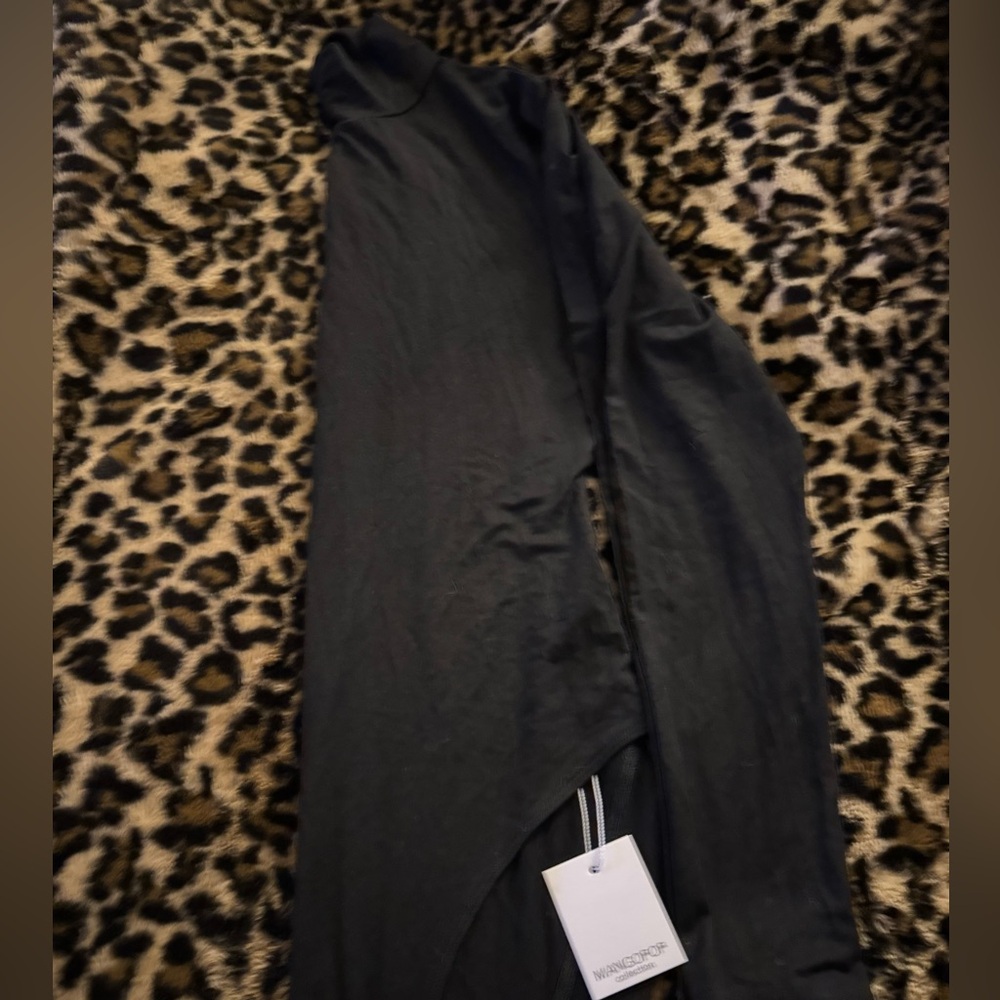 Black Long Sleeve bodysuit with mock neck, black, nwt